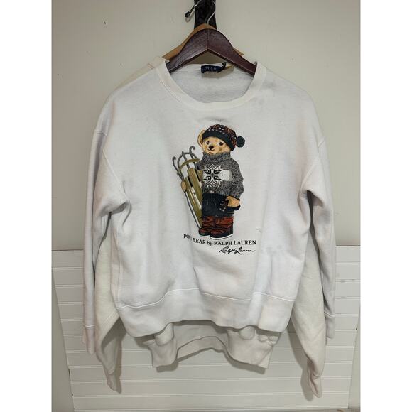 Polo by Ralph Lauren Sweaters - Ralph Lauren Women Top Rare Polo Bear Fleece Sweatshirt M Limited Edition